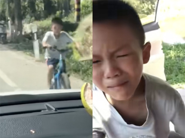 Cậu bé 7 tuổi trốn nhà đạp xe 10km về quê chơi, thấy bố mẹ cuống cuồng đi tìm thì òa khóc
