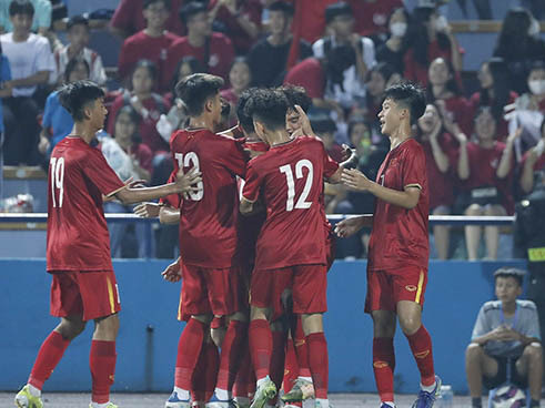 U17 Việt Nam thắng đậm, bỏ xa Thái Lan về hiệu số