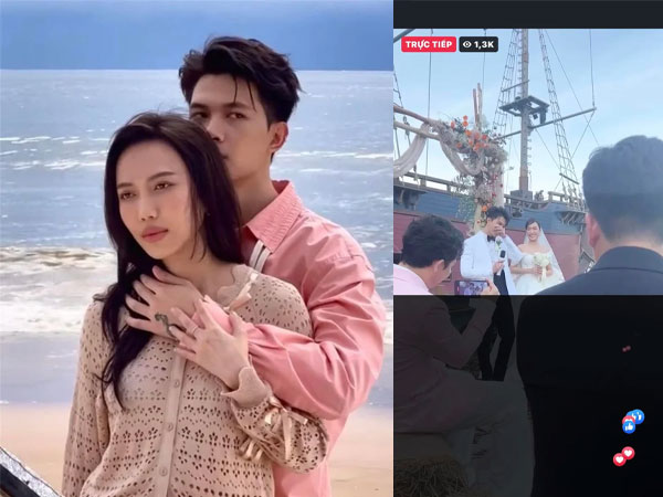 Bất chấp lệnh cấm của Diệu Nhi - Anh Tú, khách mời vẫn vô tư livestream lễ cưới