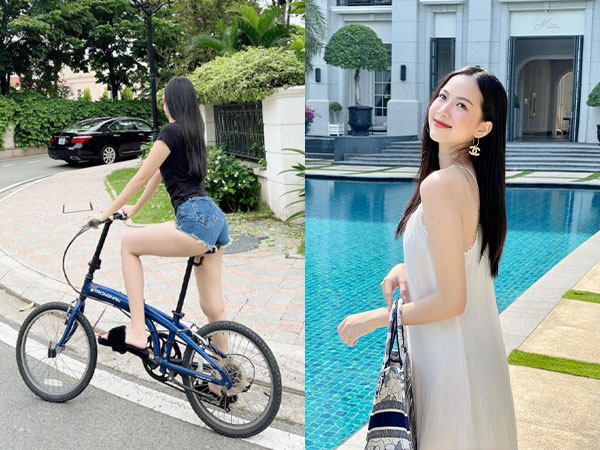Diện quần ngắn đạp xe, hot girl Đồng Nai khoe vẻ đẹp chuẩn