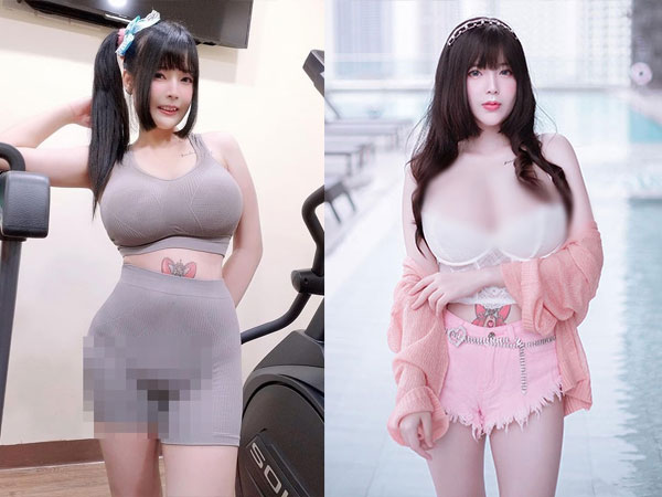 Diện đồ tập bó chặt, hot girl lộ điểm nhạy cảm phát ngại
