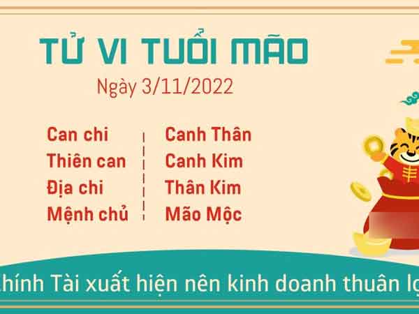 Tử vi thứ 5 ngày 03/11/2022 của 12 con giáp: Mão kinh doanh thuận lợi, Thân không hài lòng