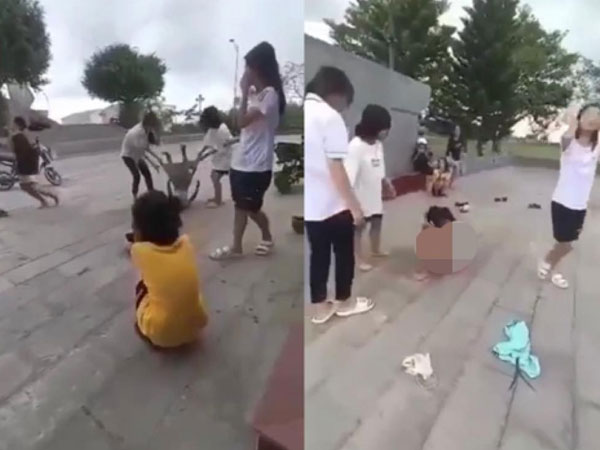 Nữ sinh Quảng Trị bị bạn học lột sạch đồ rồi đánh dã man