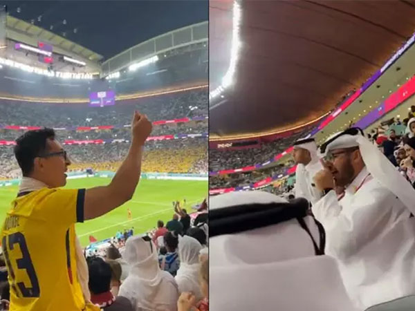 Thanh niên Ecuador 'giả vờ đếm tiền' để 'trêu ngươi' CĐV Qatar
