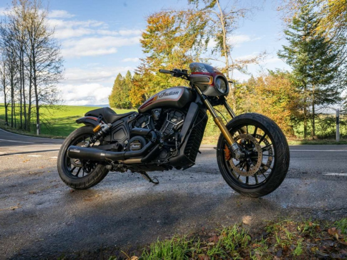Chiêm ngưỡng Indian Scout Rogue với phiên bản custom bởi Hardnine Choppers