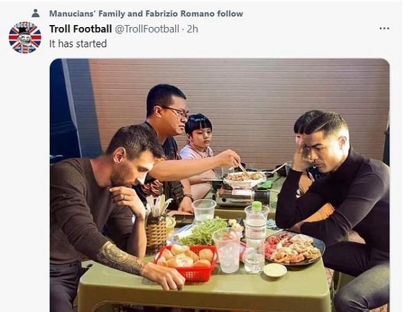 Người hâm mộ thế giới phát sốt vì Messi và Ronaldo 'nhậu' ở Việt Nam