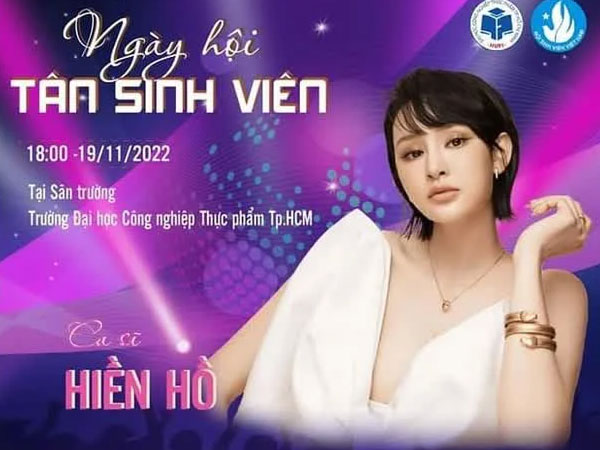 Đại học Công nghiệp Thực phẩm TP.HCM xin lỗi về việc mời Hiền Hồ