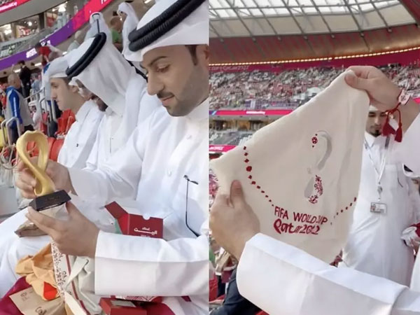 Phát sốt túi quà xịn sò tặng khán giả đến xem 'World Cup' ở Qatar