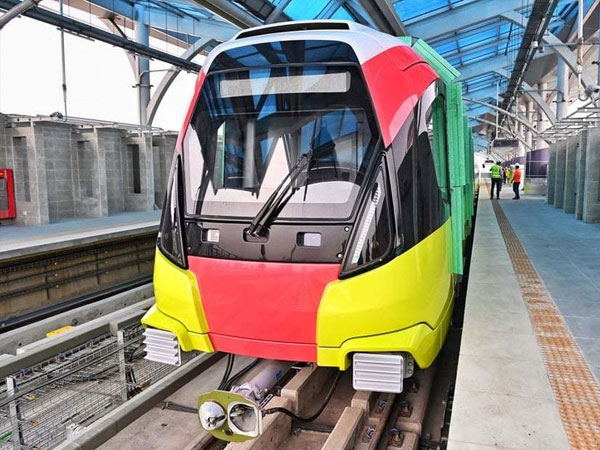 Tàu điện Metro Nhổn – Ga Hà Nội chạy thử tuyến trên cao vào ngày 5/12 tới
