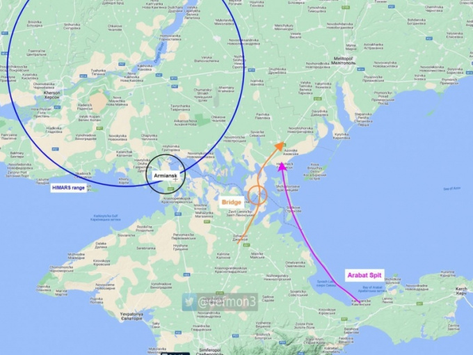 Nga mở các tuyến đường tiếp tế bí mật từ Crimea để tránh cuộc tấn công của Ukraine