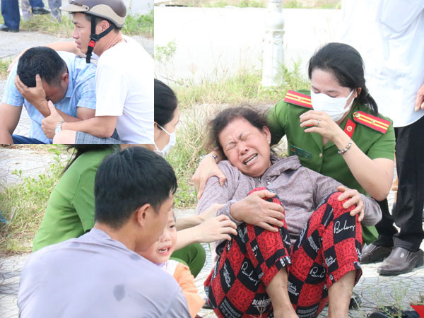 Người thân gào khóc bên thi thể thai phụ và 2 con nhỏ bị xe tải cán tử vong