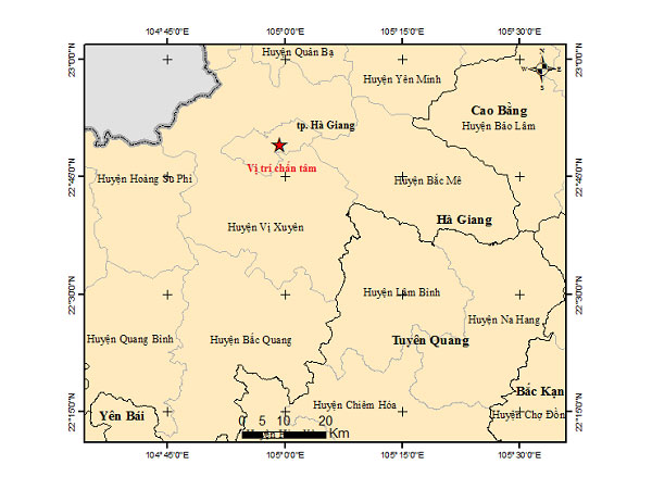 Động đất ở thành phố Hà Giang