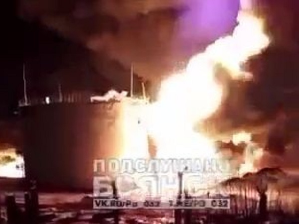 Cháy kho chứa dầu của Nga gần biên giới Ukraine