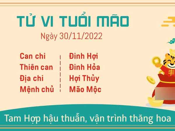 Tử vi thứ 4 ngày 30/11/2022 của 12 con giáp: Sửu tài lộc dồi dào, Thìn công việc trục trặc