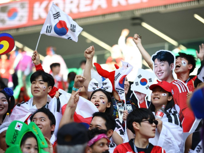 Bất ngờ: CĐV Hàn Quốc ồn ào nhất World Cup 2022