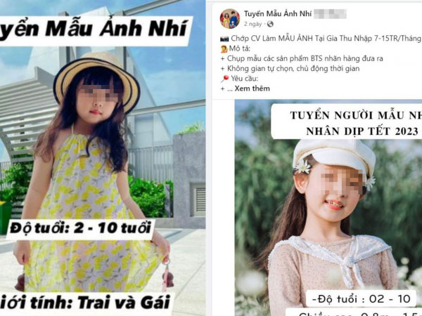 Cảnh giác thủ đoạn lừa đảo tuyển người mẫu nhí