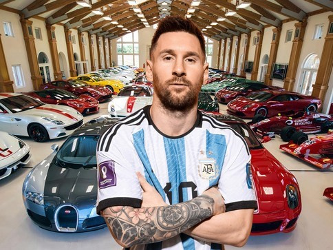 Messi, ‘ông trùm’ chơi siêu xe trong giới cầu thủ