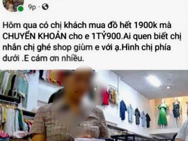 Cô giáo tiểu học lên mạng tìm người chuyển nhầm gần 2 tỷ đồng vào tài khoản