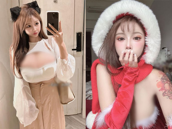 Ngượng đỏ mặt hot girl 'mặc như không' hóa miêu nữ đón Giáng sinh
