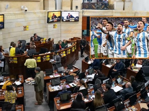 Thượng viện Colombia tạm dừng phiên họp để xem trận Argentina - Croatia