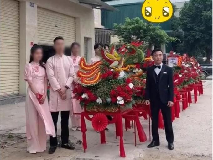 Choáng váng dàn tráp ăn hỏi 'bê sái tay' của cô dâu Bắc Giang