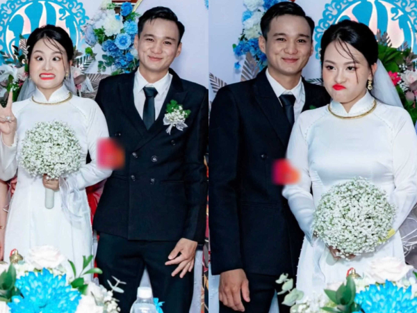 Nhận ảnh cưới, cô dâu 'méo mặt' vì biểu cảm của mình