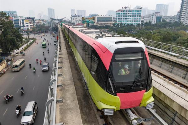Metro Nhổn - ga Hà Nội hoàn thành chạy thử đoạn trên cao