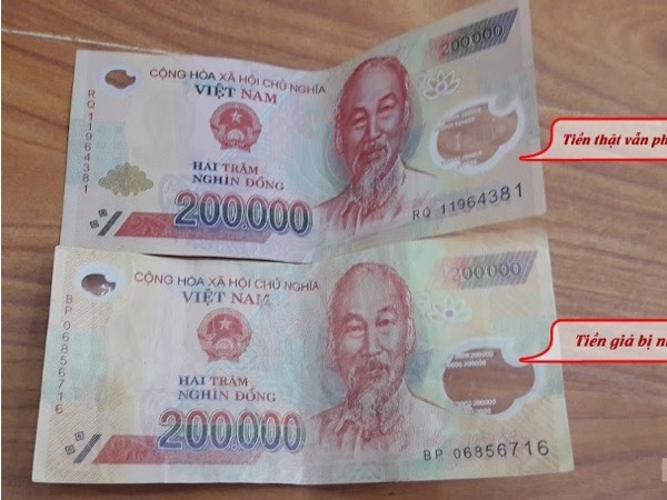 Cách phân biệt tiền thật với tiền giả