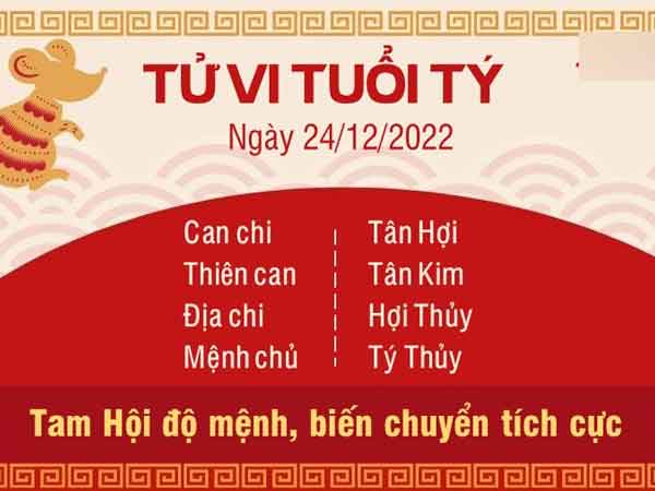 Tử vi thứ 7 ngày 24/12/2022 của 12 con giáp: Tý tích cực, Ngọ hao tài