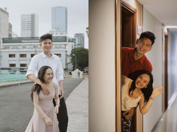 Cặp đôi 'Mét 9 Mét 5' yêu nhau ngay lần đầu nói chuyện, đi đến đâu cũng có người chú ý