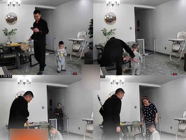 Anh chồng làm vỡ đĩa bánh trên bàn nhanh trí lôi con trai ra làm 'thế thân', vợ chạy ra còn hùng hồn tuyên bố: 'Con nó lỡ tay, để anh dọn cho'