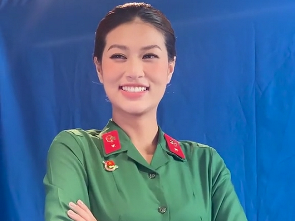 Thiên Ân, Linh Ngọc Đàm duyên dáng với quân phục Sao Nhập Ngũ 2023
