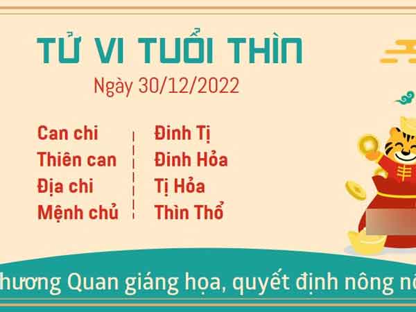 Tử vi thứ 6 ngày 30/12/2022 của 12 con giáp: Mão đào hoa, Thìn gặp họa