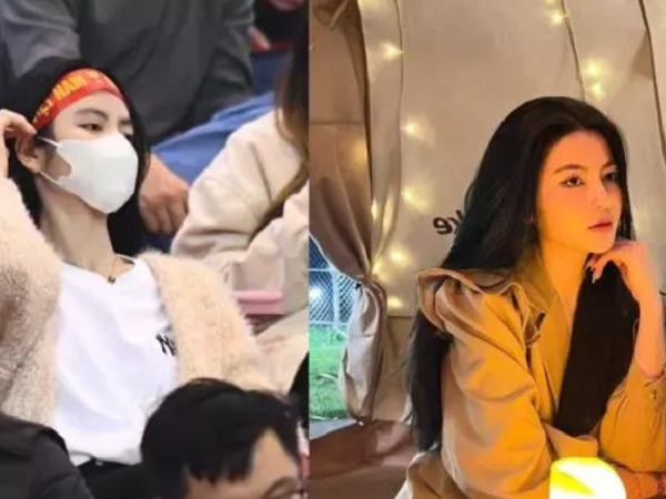 Bồ hơn tuổi hiếm hoi lộ diện trên sân cổ vũ Quang Hải