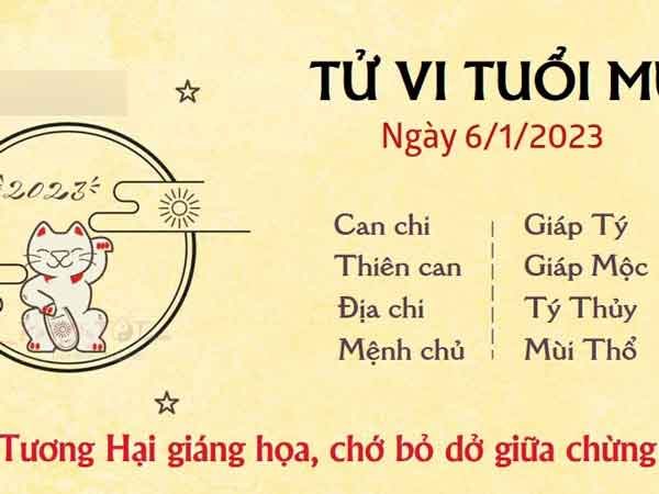 Tử vi thứ 6 ngày 06/01/2023 của 12 con giáp: Tý phát huy sở trường, Mão sai sót