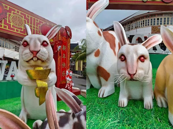 Hết hồn hình ảnh linh vật chào năm mới ở Indonesia