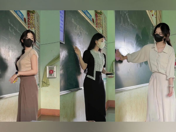 Cô giáo tiểu học có gu ăn mặc trendy chẳng kém fashionista