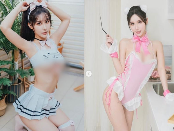 Ngượng đỏ mặt hot girl mặc hở hang khi dọn nhà đón Tết