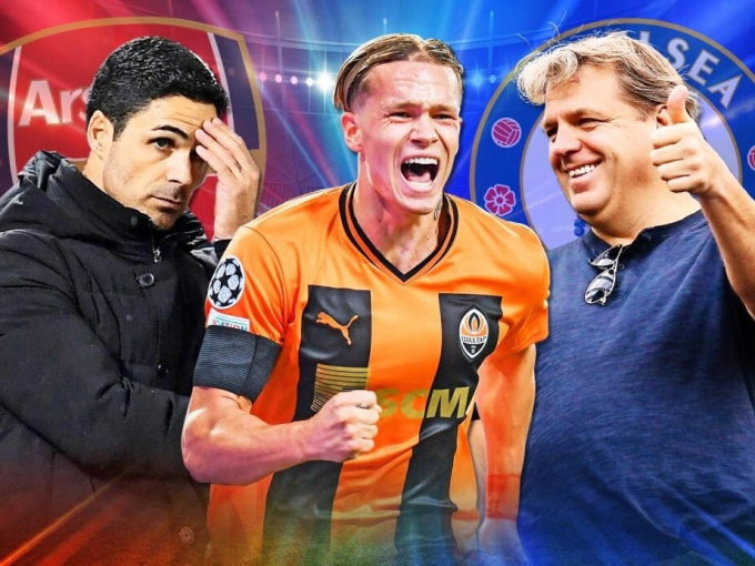 Vung 100 triệu euro, Chelsea 'cướp' Mudryk trước mũi Arsenal