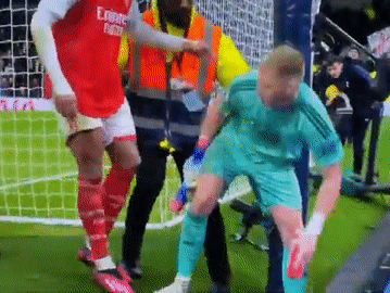 CĐV Tottenham lao xuống sân đá trộm thủ môn Arsenal