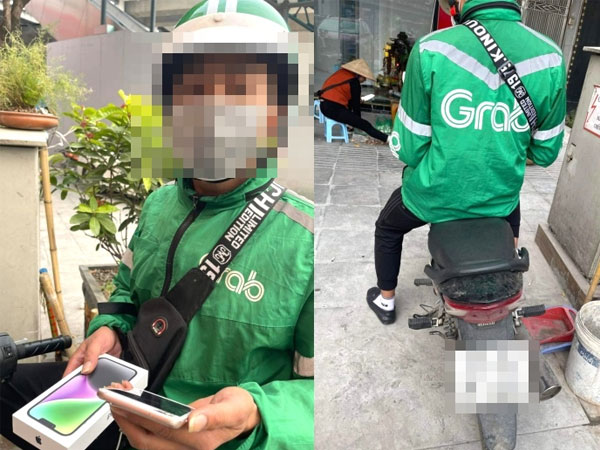 Tài xế Grab bị tố lấy điện thoại iPhone 14 plus của khách
