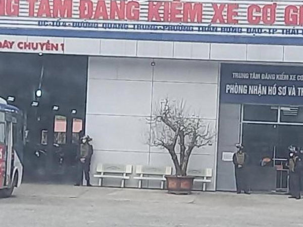 Khám xét khẩn cấp hai trung tâm đăng kiểm xe cơ giới đường bộ tại Thái Bình