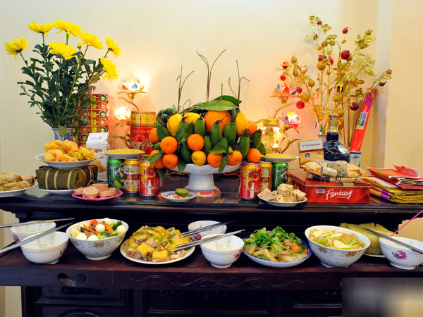 Gợi ý mâm cúng tất niên đơn giản, đầy đủ
