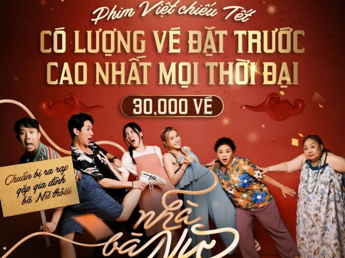 'Nhà bà Nữ' của Trấn Thành lập kỷ lục: bán trước được 30.000 vé