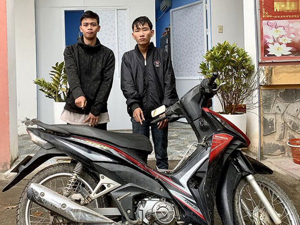 Bắt 2 đối tượng trộm xe máy khắp miền Trung – Tây Nguyên, Đông Nam Bộ