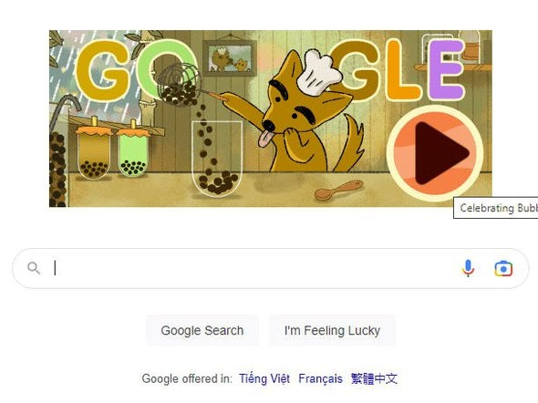 Trà sữa trân châu được Google tôn vinh