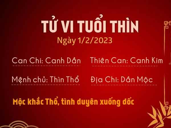 Tử vi thứ 4 ngày 01/02/2023 của 12 con giáp: Ngọ được giúp đỡ, Thìn tình duyên xuống dốc