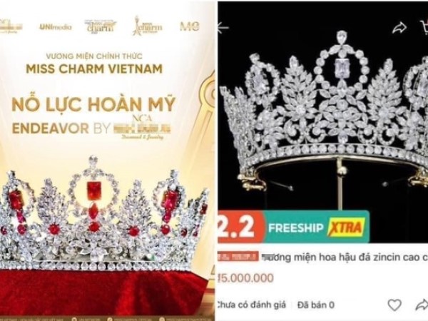 Vương miện Miss Charm Vietnam của Thanh Thanh Huyền bị tố đạo nhái, rẻ tiền