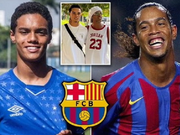 Con trai huyền thoại Ronaldinho chính thức ký hợp đồng với Barca, trình độ ra sao?