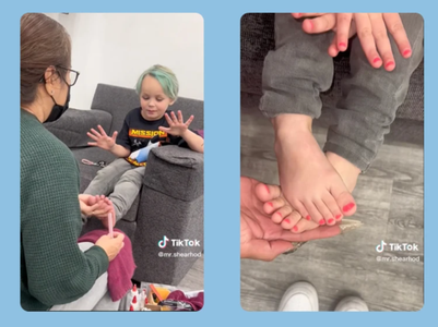 Giáo viên nói sơn móng tay 'chỉ dành cho con gái', ông bố dắt luôn con trai ra tiệm nail